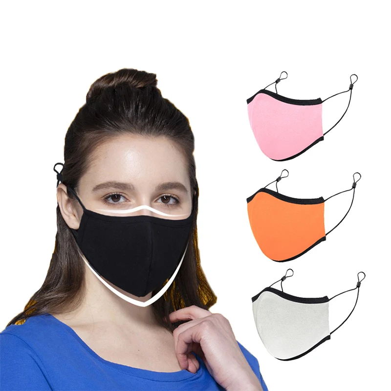 
Fashion PM2.5 various reusable washable cotton face cover plain black maskss facemask 
