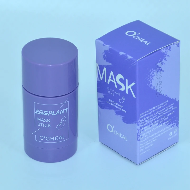 Private Label Wholesale Organic Face Green Mud Pink Facial Self Sticking s Matcha Green Tea Clean Face Green Stick