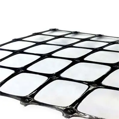 pp PE biaxial  geogrid for base stabilizer of highways municipal roads railways airstrips