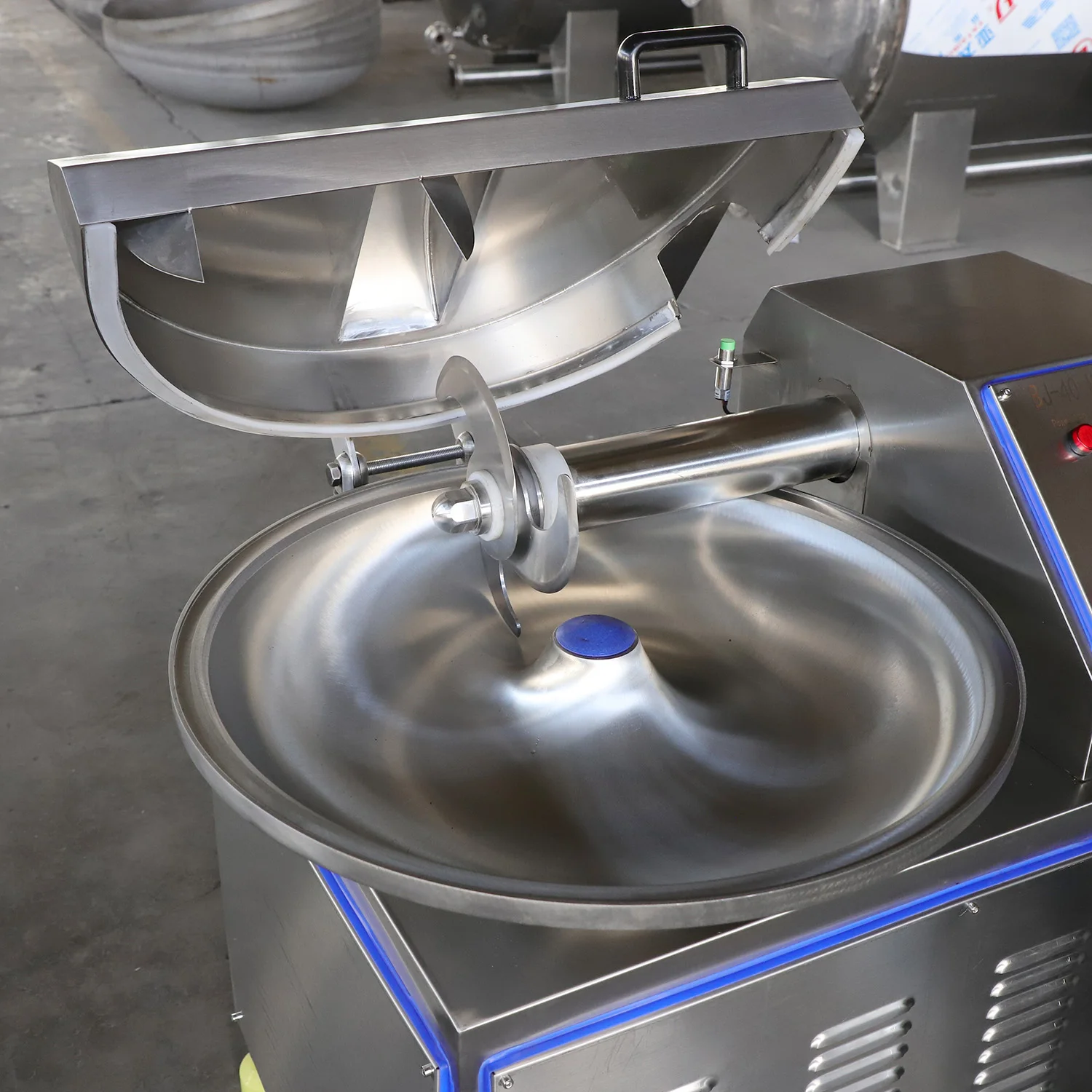 20L 40L 80L commercial meat bowl chopper frozen meat cutter machine for dumpling sausage stuffing meat chopping machine