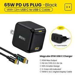 65W USB C Charger Quick Charge 3.0 PD USB Type C Charger Mobile Phone Charger Adapter For iPhone 13 Xiaomi Huawei Samsung