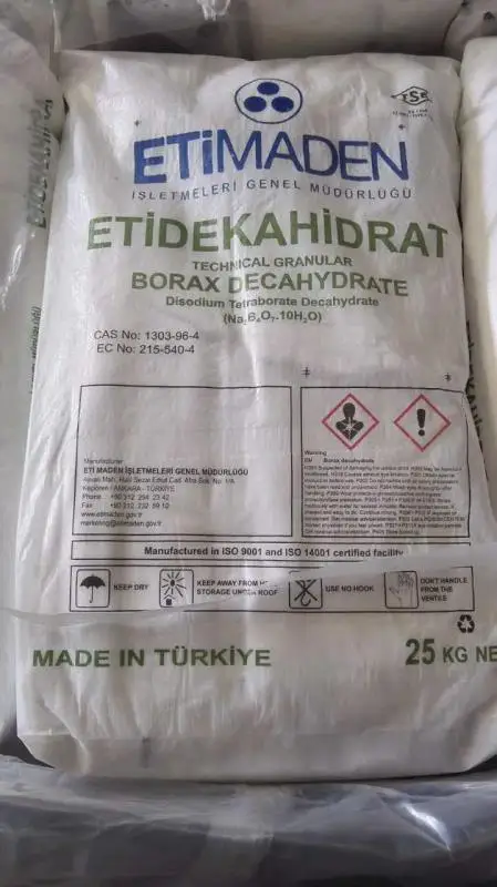 Borax decahydrate powder price 95-99.9%
