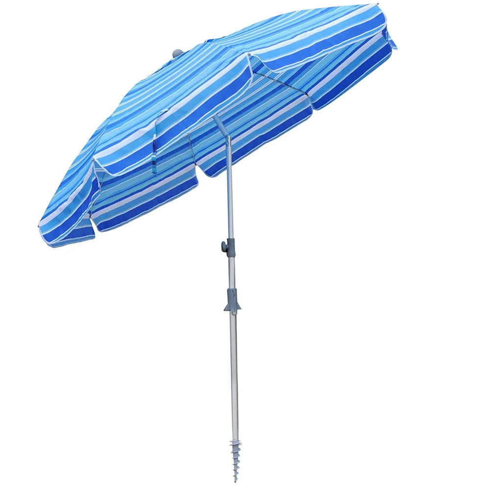 Wholesale Outdoor Umbrella Sun Umbrella Portable Beach With Tilt And Sand Anchor, Hot Selling Uv Protection Sun Umbrella Beach