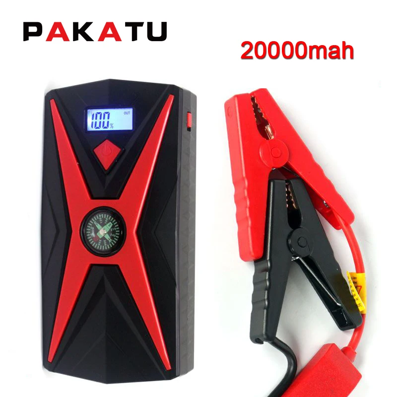 12v 24v Emergency tool PAKATU professional factory wholesale high capacity jump starter cable power bank car battery