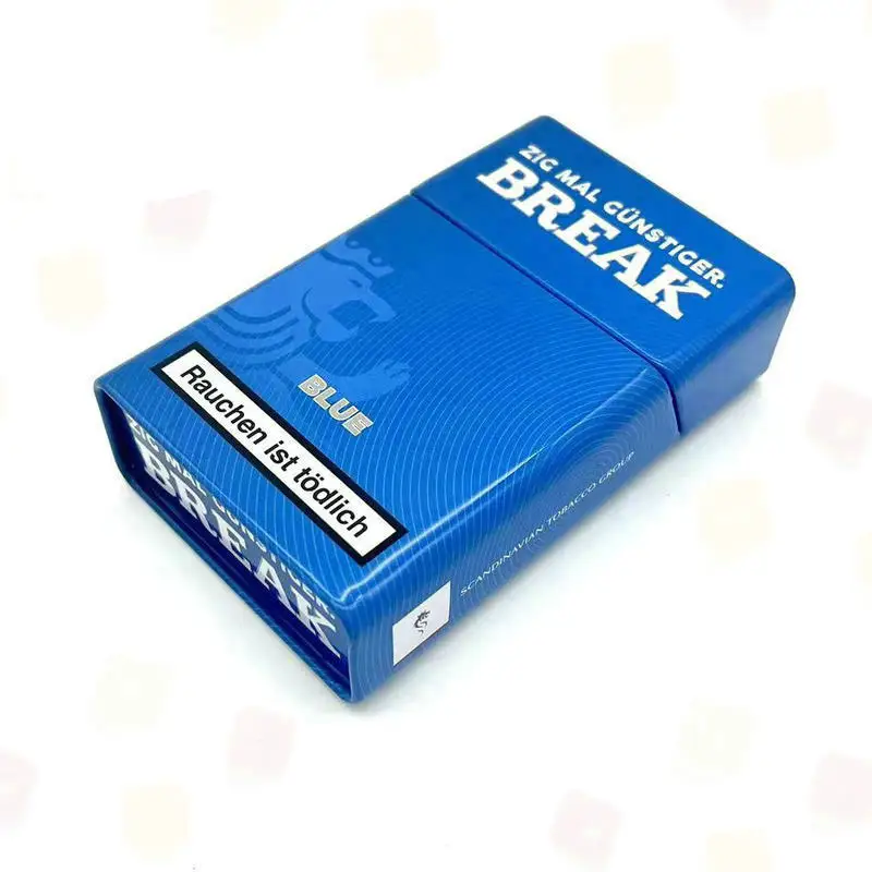 Custom Printing Hinged Cigarette Tin Box Cover for Tobacco Paper Box Packaging Factory Cost