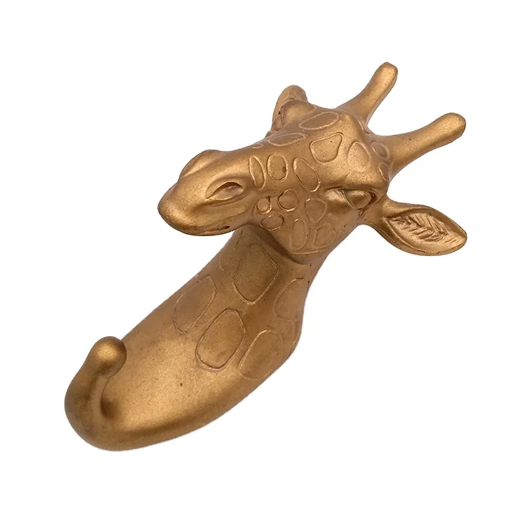 Deer Head Single Wall Resin Hook/ Hanger Animal Shaped Coat Hat Hook Heavy Duty, Rustic, Decorative Gift