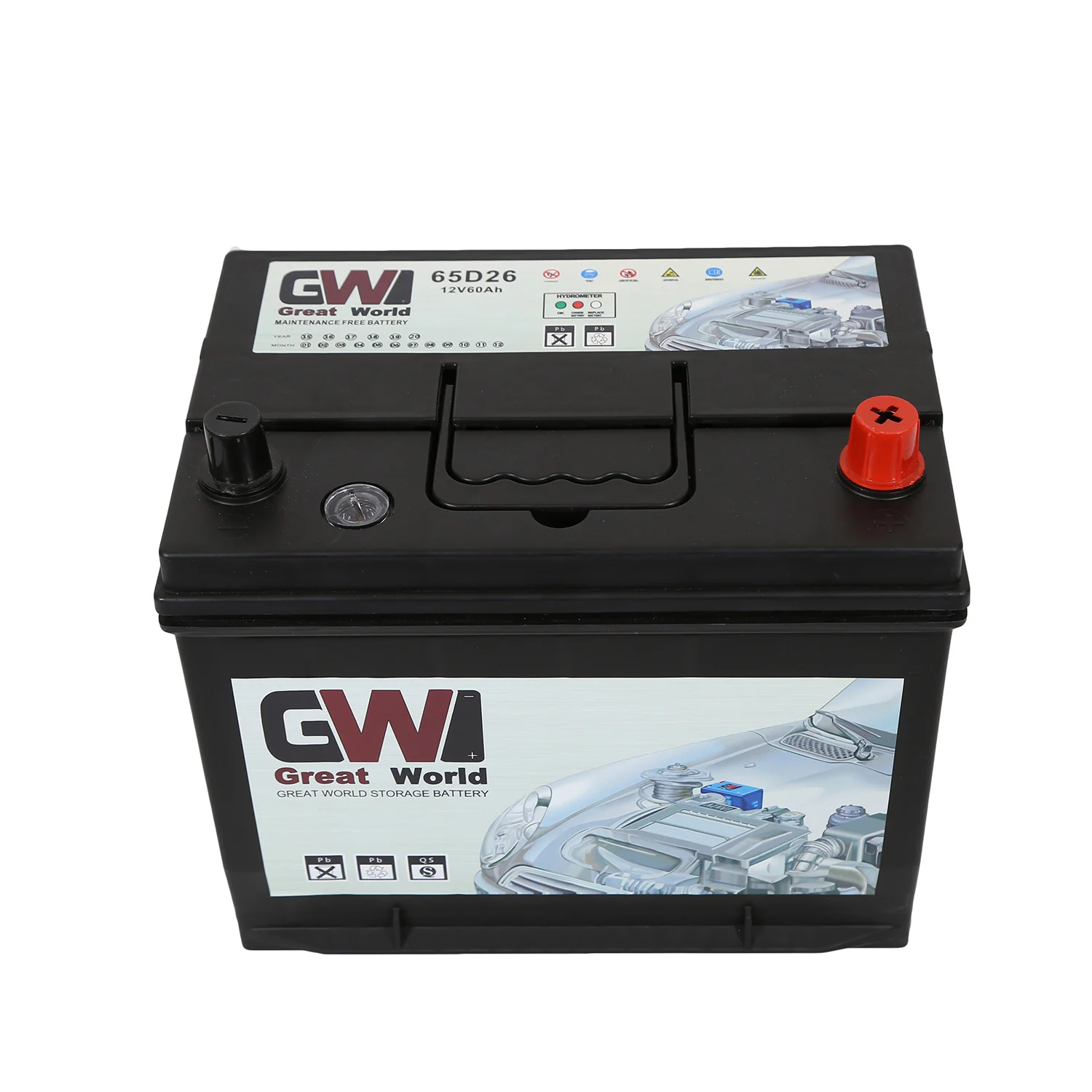 Chinese brand car battery 55D26/N60 60Ah 12v smf auto batteries African market wholesale