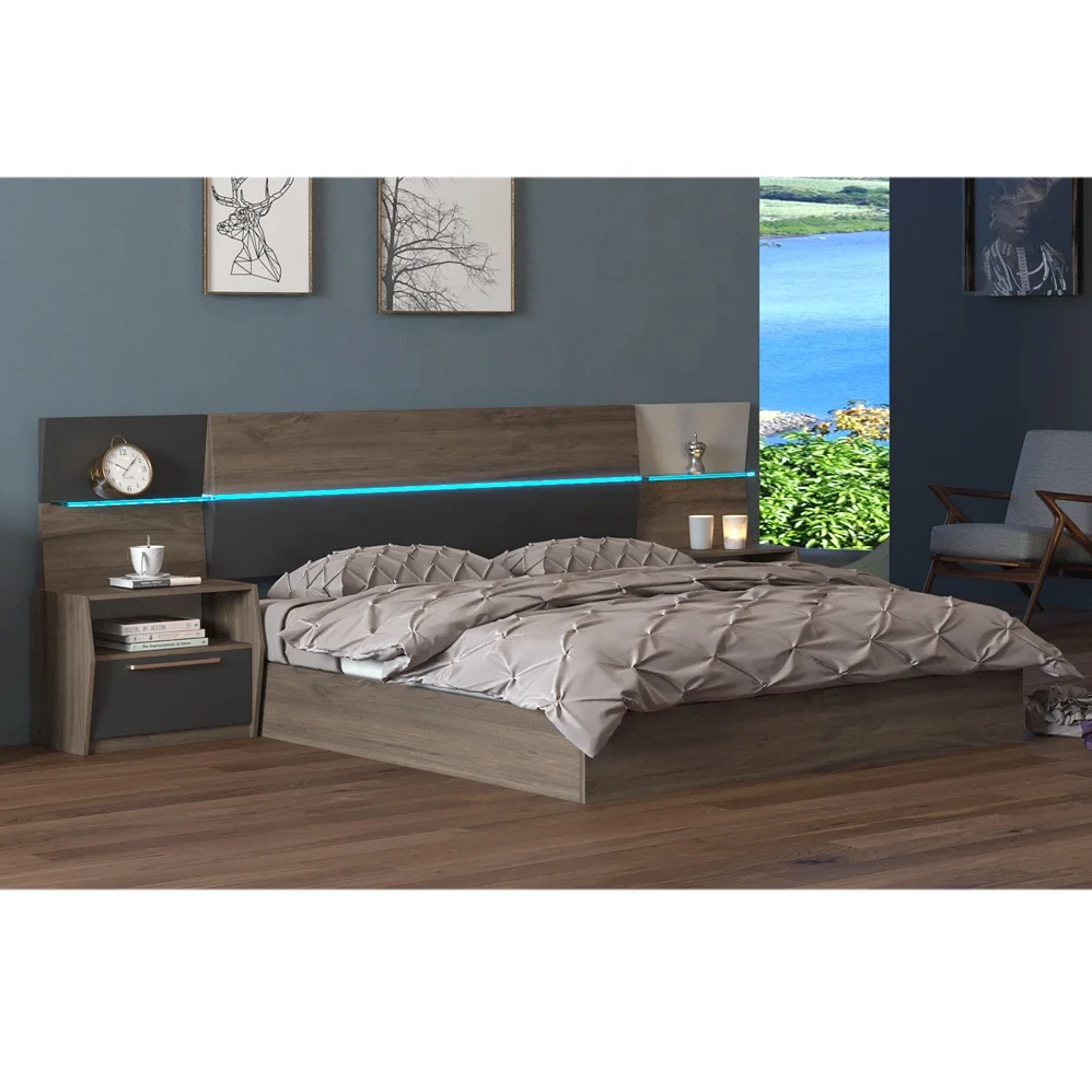 Индивидуальные комплекты мебели для дома, современные наборы мебели для спальни из МДФ и меламина