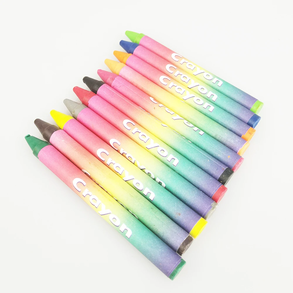 1-36 Color Personalized Pencil Plastic Box Packing Wax Crayon