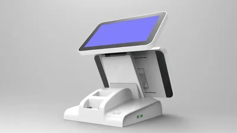 Gmaii двойной сенсорный экран кассовый аппарат со встроенным принтером Биллинговая машина для розничных pos систем