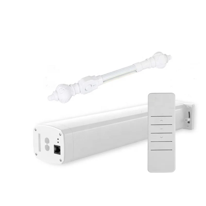 G-Tech plus Electric Roman Curtain Motor Track Remote Control Tuya WIFI Motorized Smart Curtain Rod