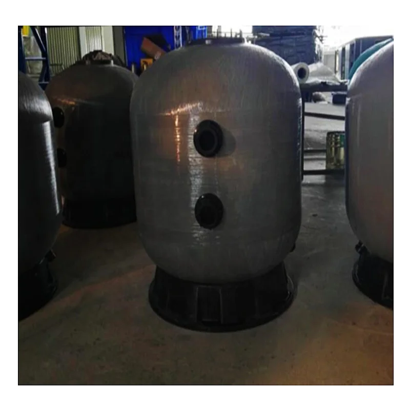 Commercial side mount swimming pool silica sand filter