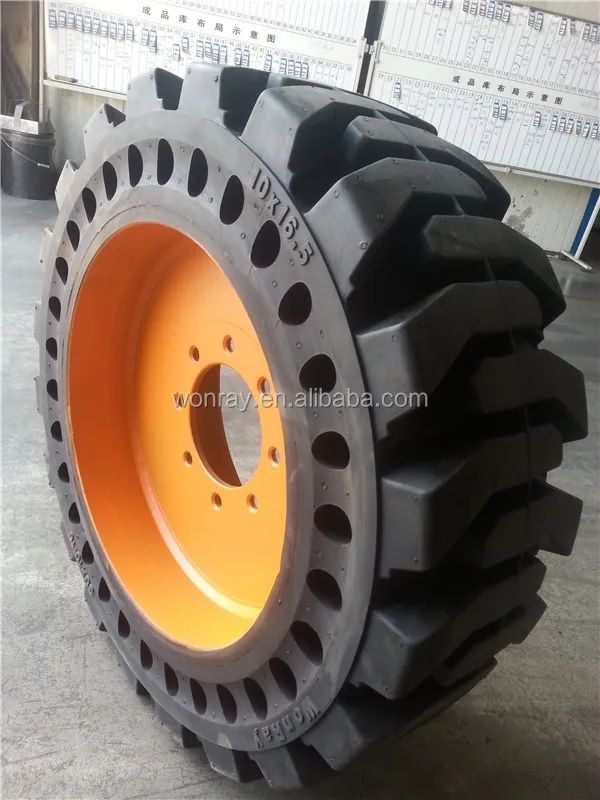 Manufacturer price 10-16.5 10x16.5 30x10-16  bc 740 skid mini loader tires skid steer solid tire with rim