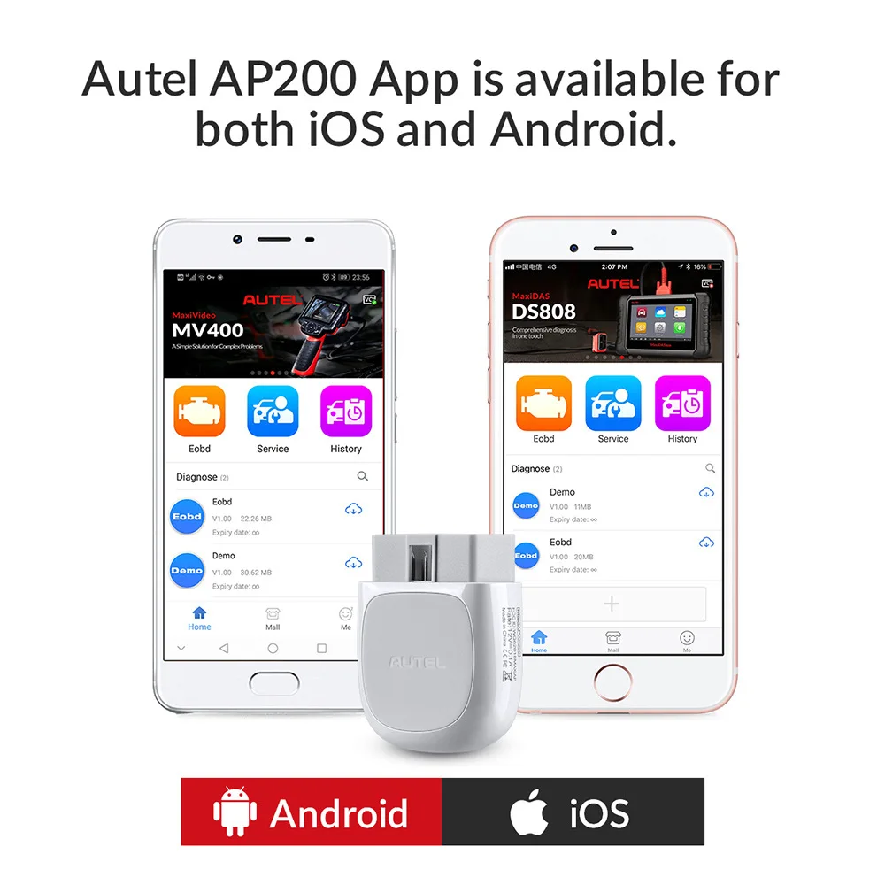 Autel AP200 Bluetooth OBD2 сканер Auto OBD 2 TPMS считыватель кодов автомобильный диагностический инструмент полные системы сканирования инструменты