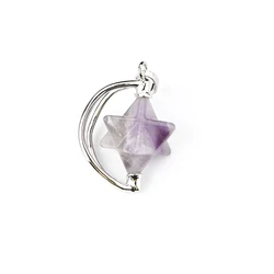 High quality rotational merkaba pendant Chakra Reiki amethyst Lapis Star Pendant meditation spiritual healing crystal pendant