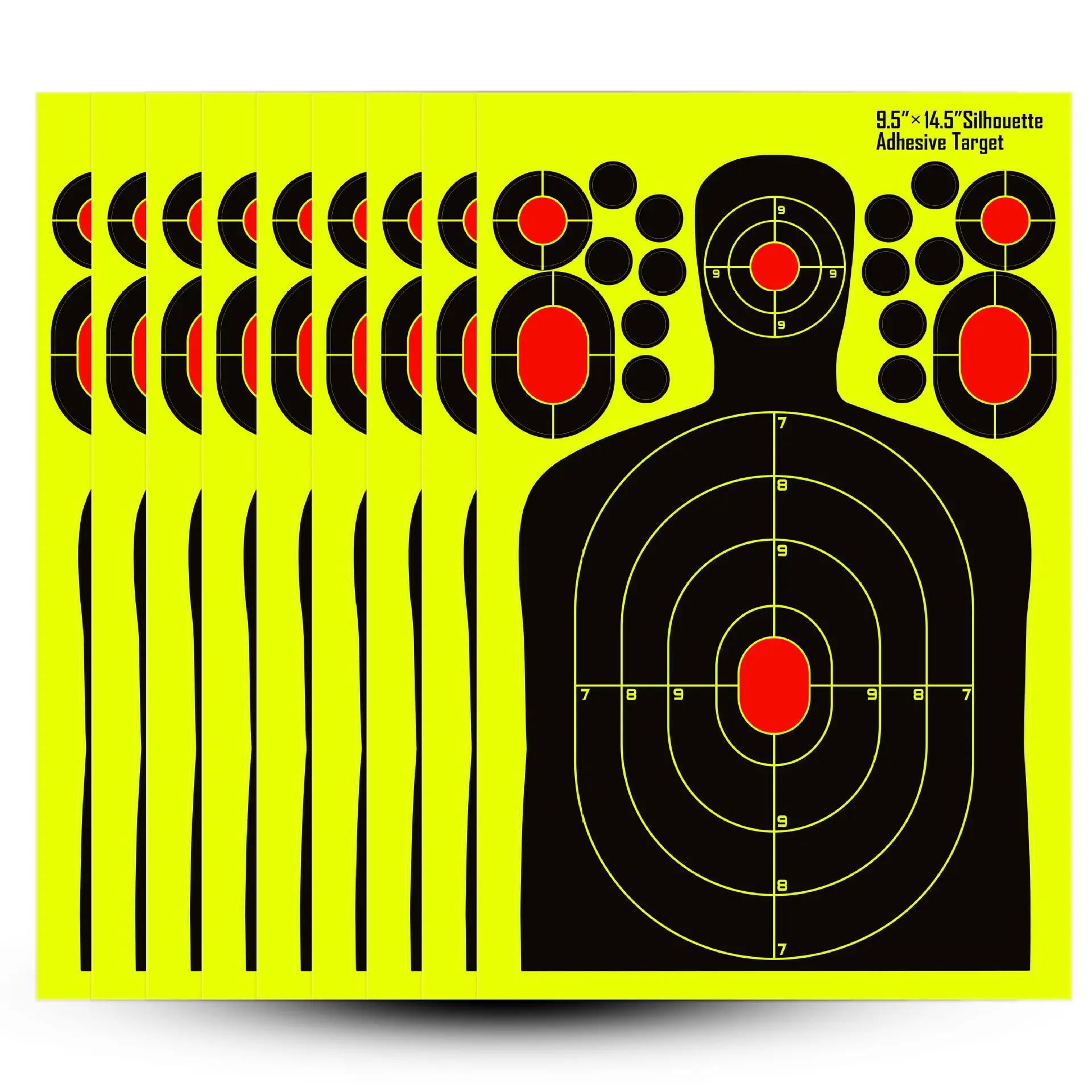 9.5x14.5inch Hunting Training Targets Splatter Paper Targets Stickers Silhouette Shooting Target
