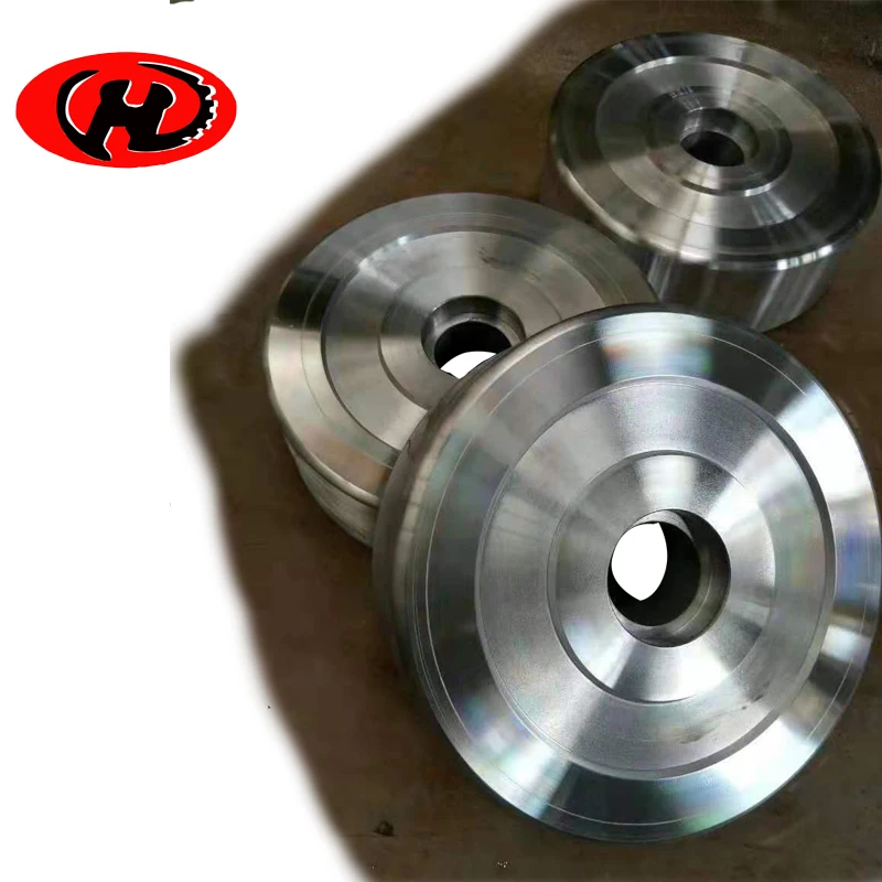 5 tons loading per wheel steel caster wheels flat tread steel roller track wheels