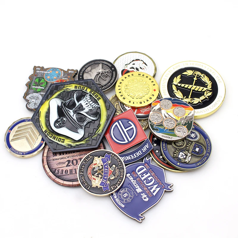 No Minimum Custom Souvenir Fan Copper Coin 3D Gold Silver Zinc Alloy Metal Custom Challenge Coins