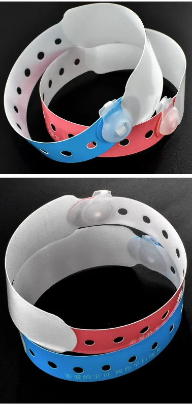 Manufacturer Custom Thermal Print Adjustable Hospital Patient Medical Id Hospital Wristbands Lock