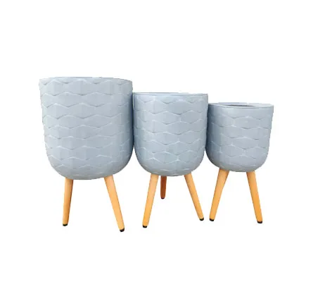 Изысканный новый набор цветочных горшков 3 Оптовые садовые горшки для садовых горшков для посадки легче сделать воздух и экологически чистый цветочный горшок