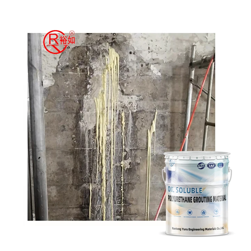 Yu Ru High Quality Polyurethane Foam Grouting Oil Based PU Foaming Agent Hydrophobic Injection Grouting
