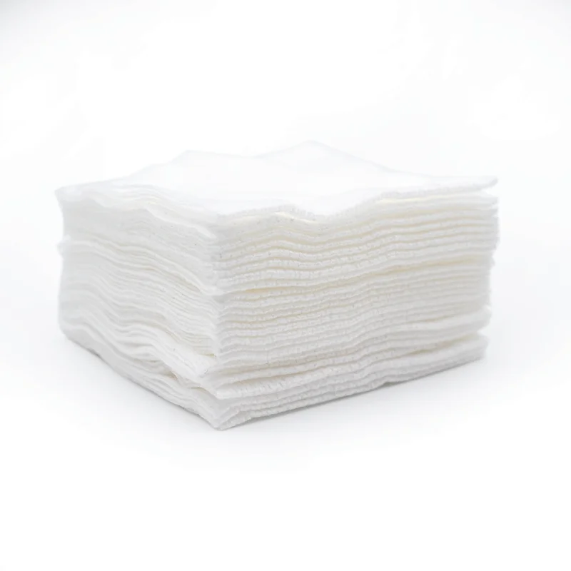 Disposable Medical 70% Viscose Non Sterile Gauze Pads Nonwoven Swab Sponge For Wound Dressing