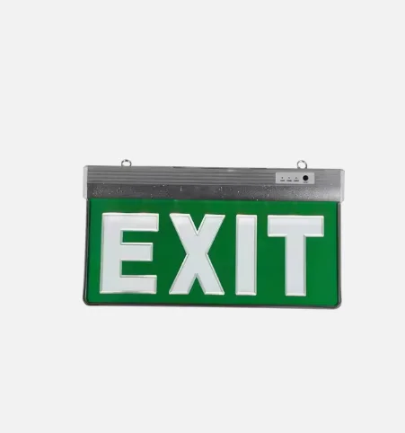 Autonomous Security Lighting Block Indicator 3w Double Side Fire Safety Green Exit Sign Plate Led Emergency signal Light Signage