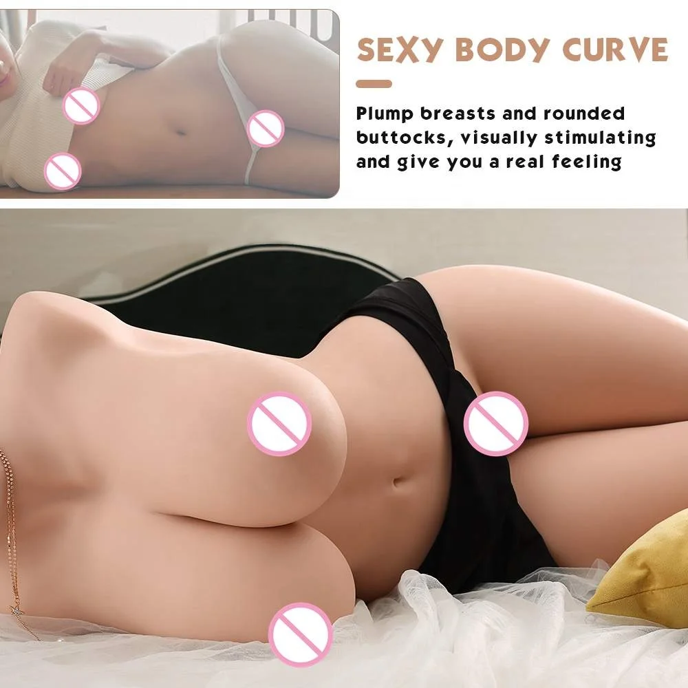 XISE Mona Half Body Sex Doll Artificial Pocket Pussy and Vagina Sex Toy for Adult Love Doll with Skeleton for Male Masturbator