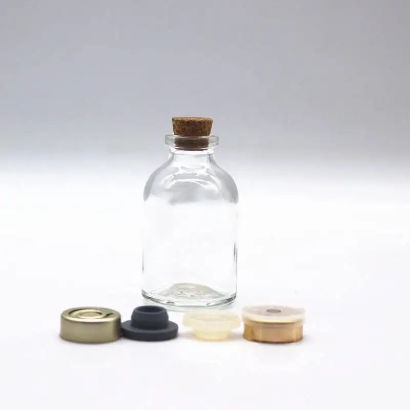 Hot Sale 50ml Amber Moulded Injection/Serum Glass Vials for Antibiotics USP Type I II III
