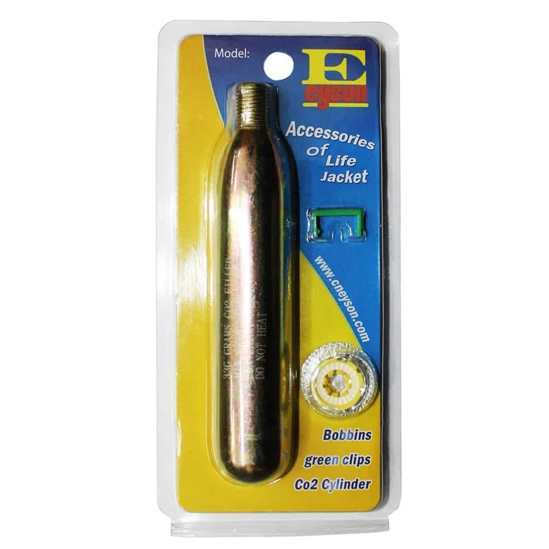 Eyson 17g 24g 33g 60g Gas Cartridge Co2 Cylinder For Inflatable Life Jacket Life Vest