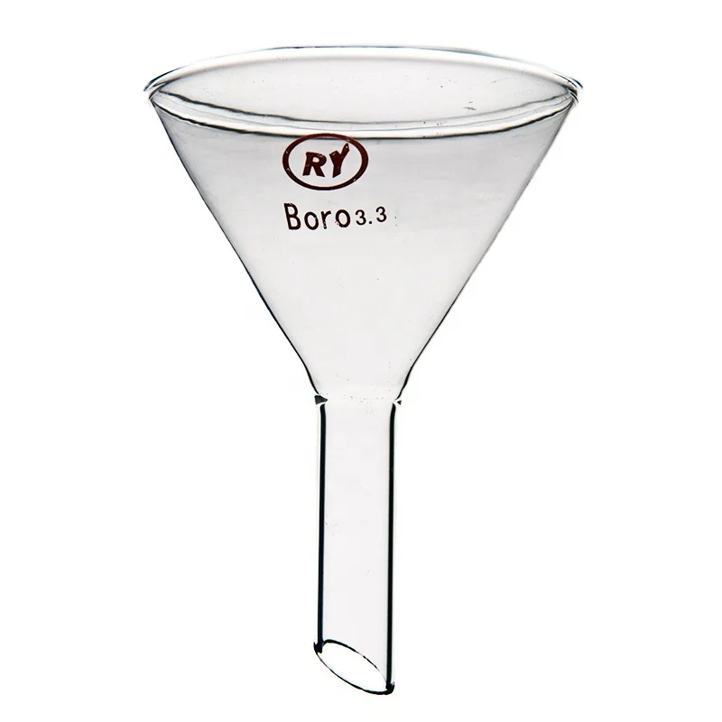 Lab Glassware with no Joint Powder Funnel