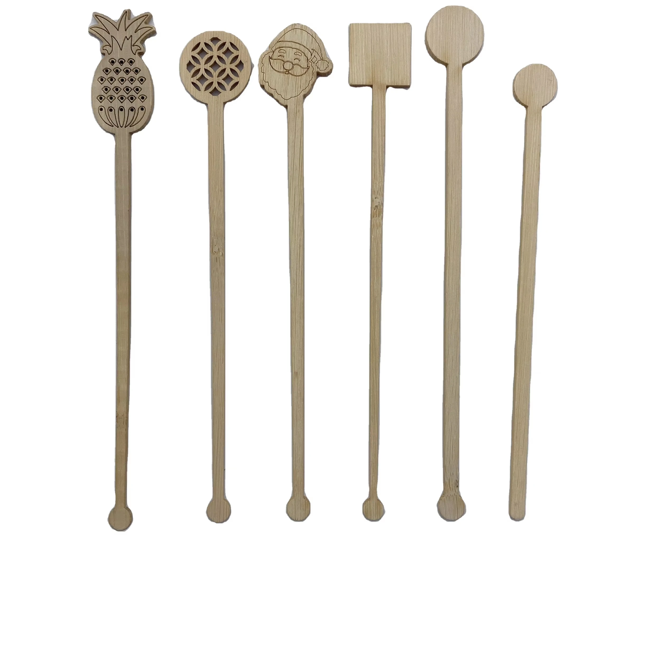 Бамбуковый смеситель для коктейлей