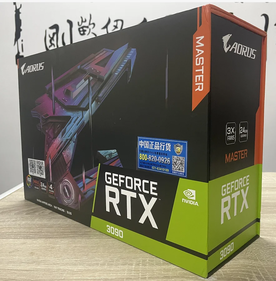  Топ-бренд RTX 3090 MASTER 24G игровая видеокарта с памятью GDDR6X 24 ГБ поддержкой 8K