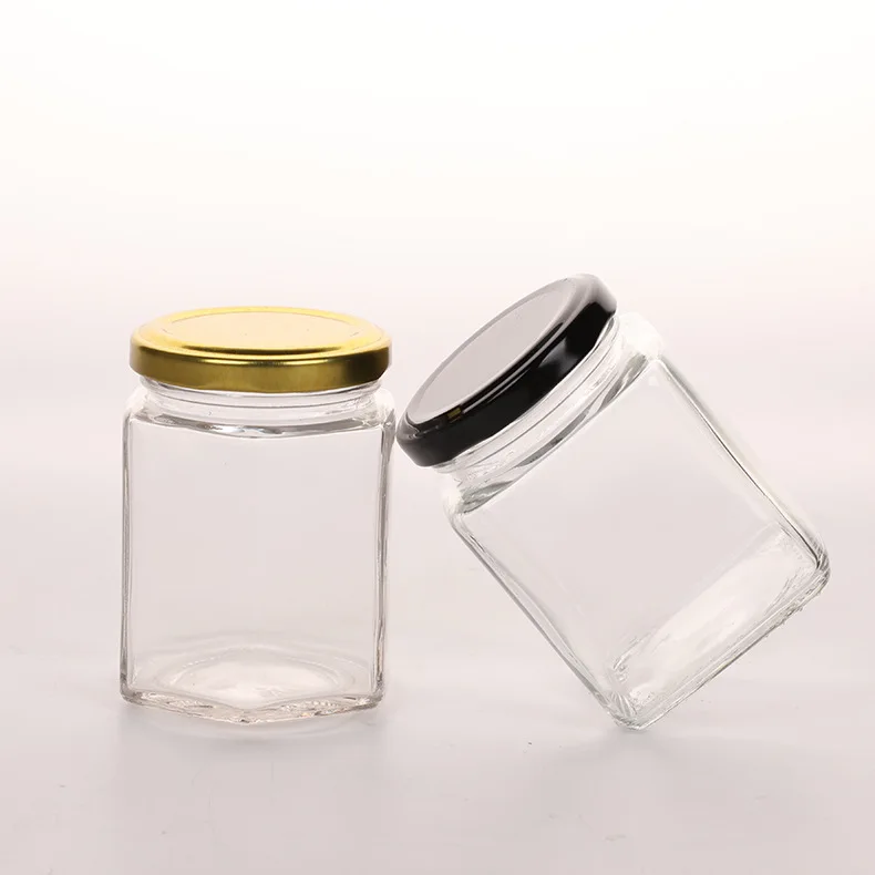 Custom Labeling 120ml 180ml 280ml 380ml 500 ml 730 ml Glass Jar with Twist-off Lid Jam Honey Jar frascos de vidrio