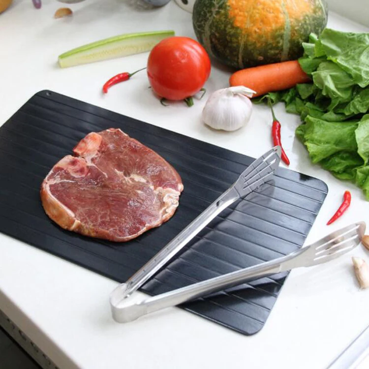 ECO- Friendly Aluminum Alloy frozen food meat Fast defrosting tray