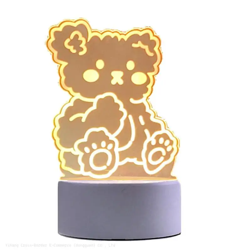 Student event gift 3d ambiance nightlight Instagram Korea Bedroom bedside girl heart led lamp birthday gift