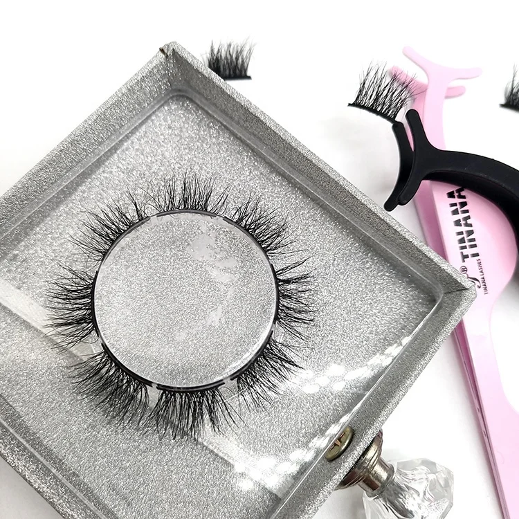 Factory price Korea silk hand made 3D silk lashes faux mink eyelash glue for segmented lashes