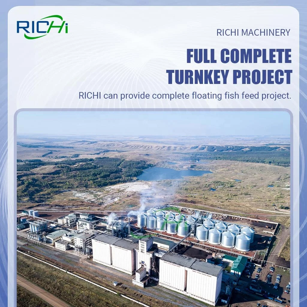 RICHI 5-7 T/H Animal Livestock Cows Pig Poultry Chicken Layer Hen Feed Production Line of Feedstuff