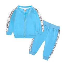wholesale kids designers clothes spring long sleeve cotton zipper toddler girls clothing