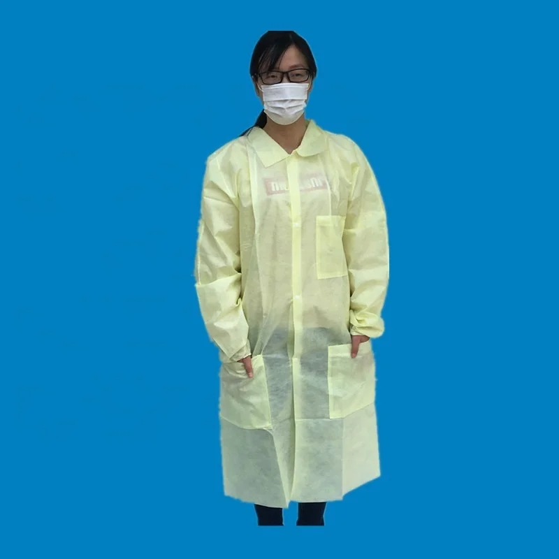 disposable lab coats cheap non woven doctor hospital wear medical clothing set