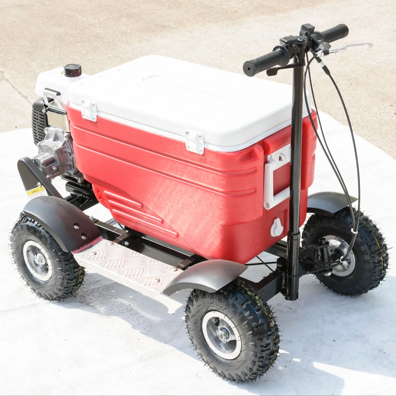 High Durability Disk Brake Electric Motorized Cooler Outdoor Camping Using Cooler Scooter Car