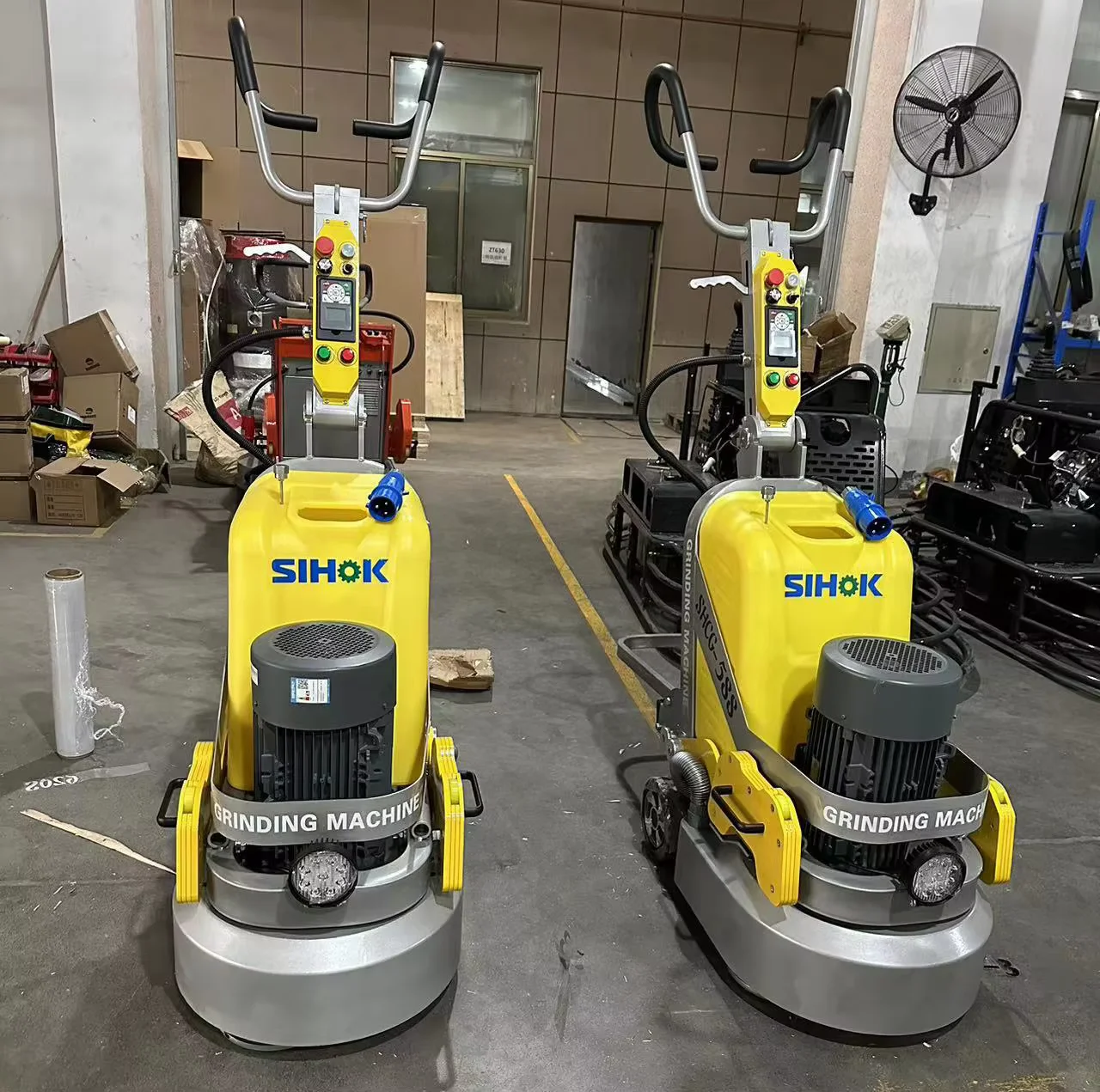 Diamond Dual Disc Dustless Concrete Grinder Granite Marble Concrete Floor Grinder Machine Hand Grinder Machine For Concrete