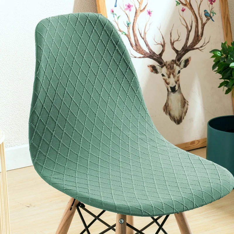 Elastic Chair Cover Modern Diamond Grid Simple Dining Table And Chair Cover Office Chair Cover