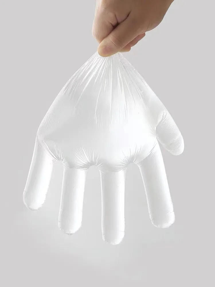 Disposable PE gloves Household Kitchen PE Cleaning Plastic Washing Dishes Hand Hair Dye Disposable Gloves