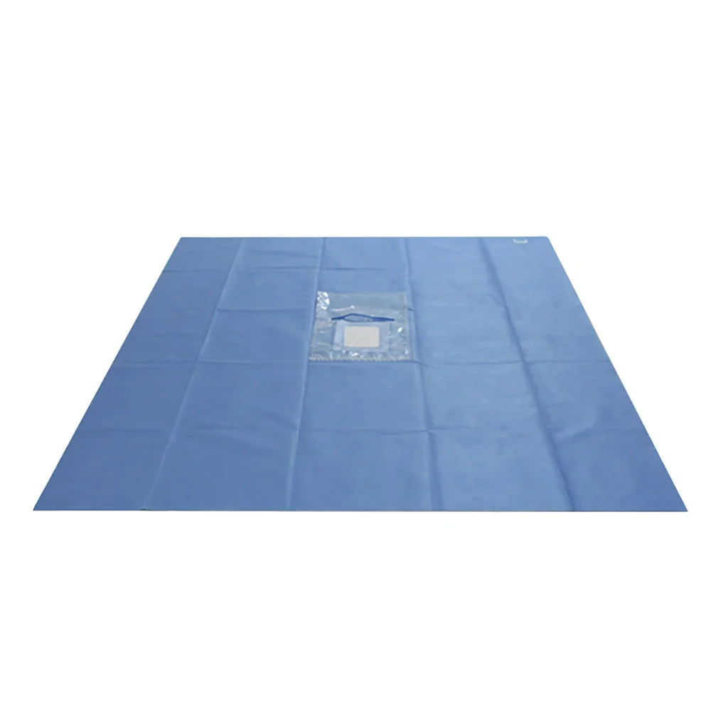 EO sterile disposable medical consumables surgical eye drapes pack with hole (Thailand factory)