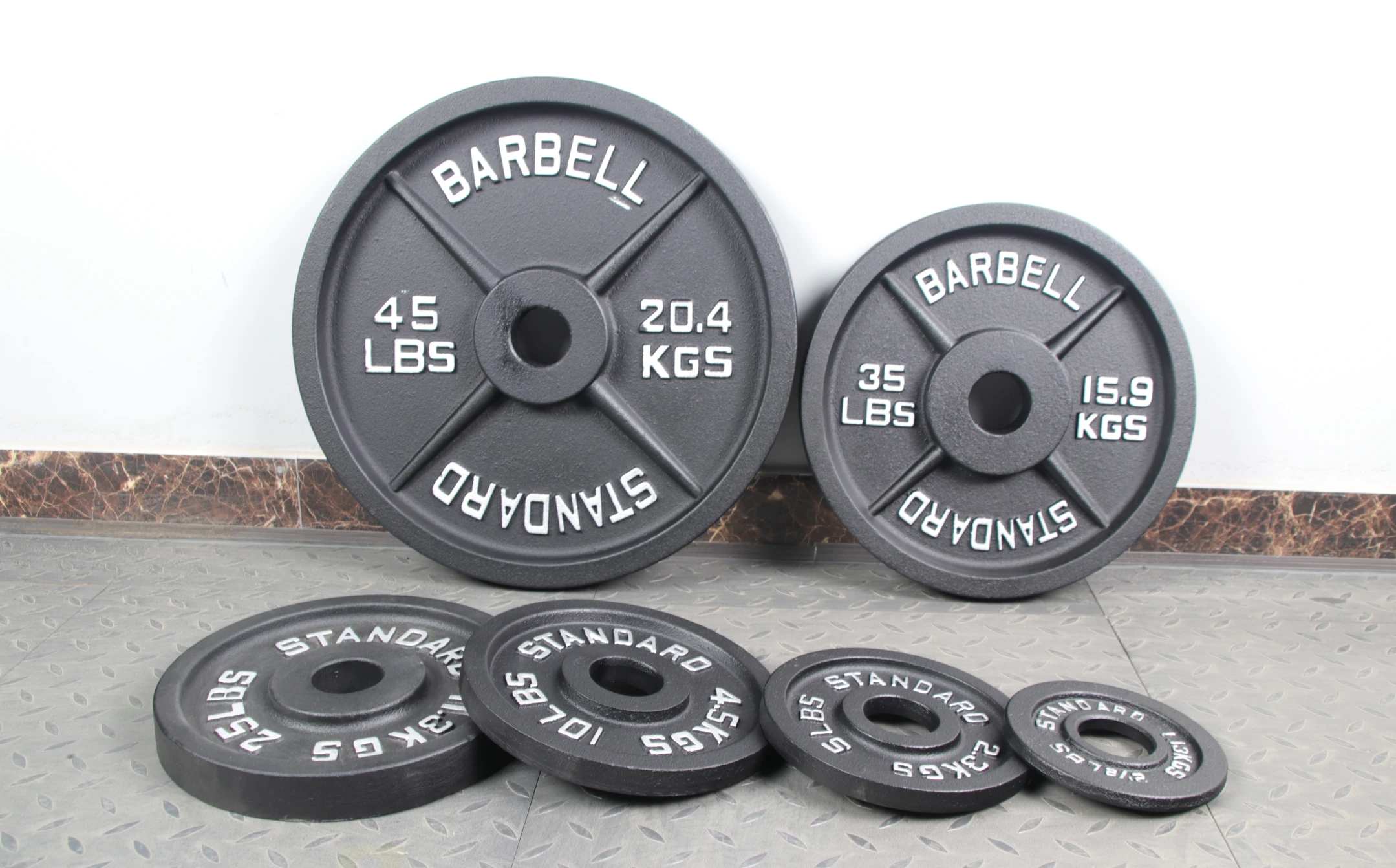 China factory wholesale Gym Fitness Equipment Body Building weight lifting cheap iron weight plates
