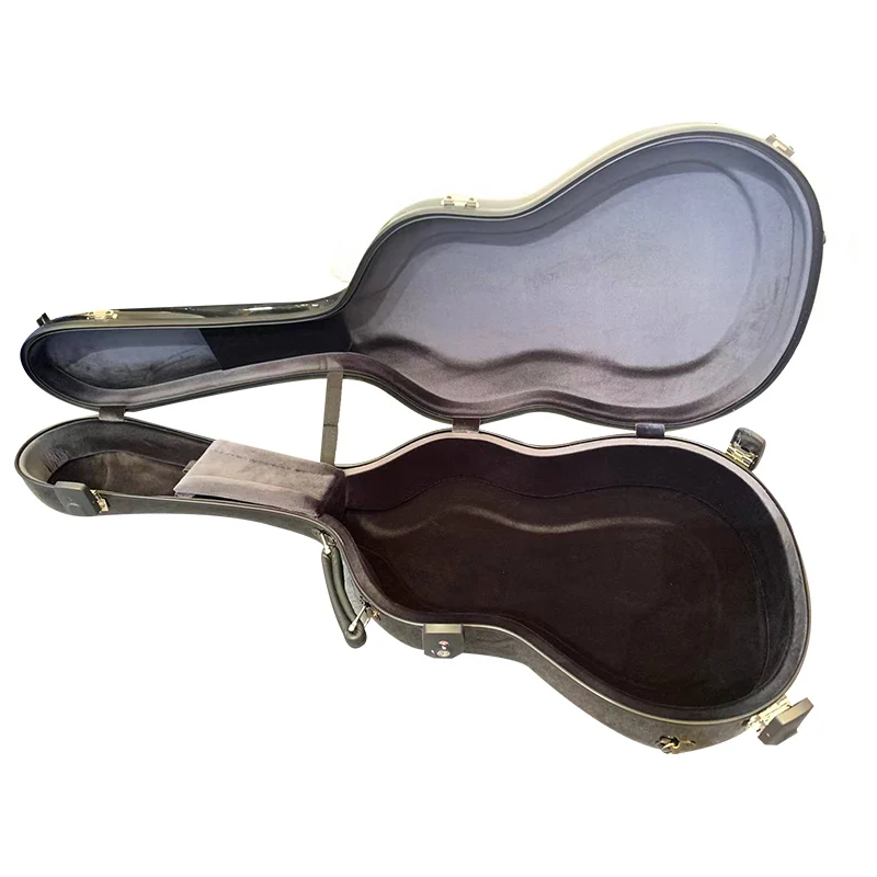 Factory price waterproof high grade folk guitar bag wholesale custom hard acoustic guitar case