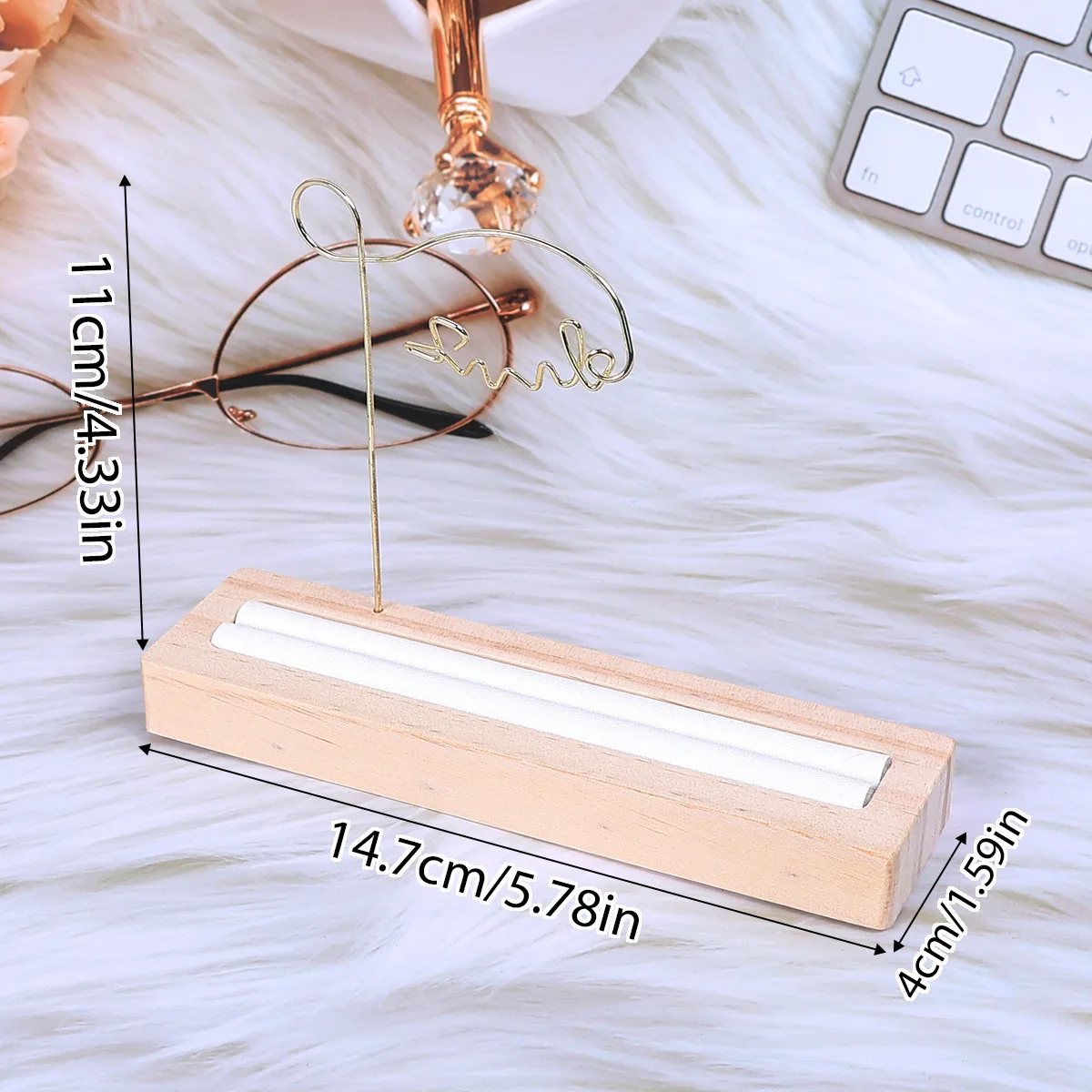 Jewellery Display Rack Simple Metal Solid Wood Ring Bracelet Earring Organizer Jewellery Display Storage Stand