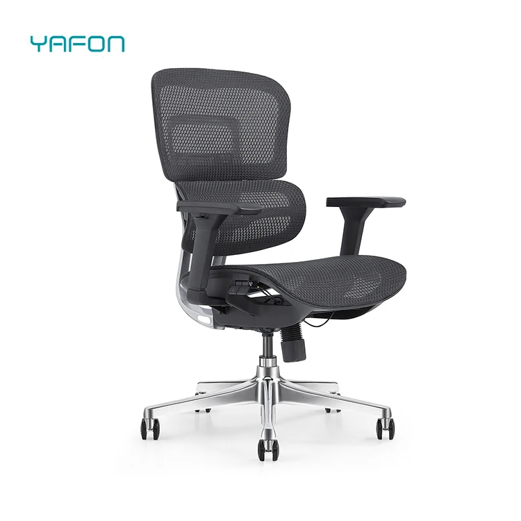 Ergonomic Modern Office Chair with Adjustable Lumbar Support Mesh Lift Style Fabric Design