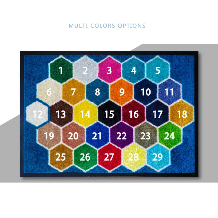 High quality anti slip outdoor floor mat custom logo printed personalized nylon door mat carpet welcome entrance mat